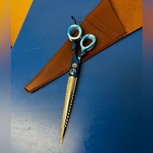 8” Glass Dragon Shaper Straight Dog Grooming Shears - GroomBox